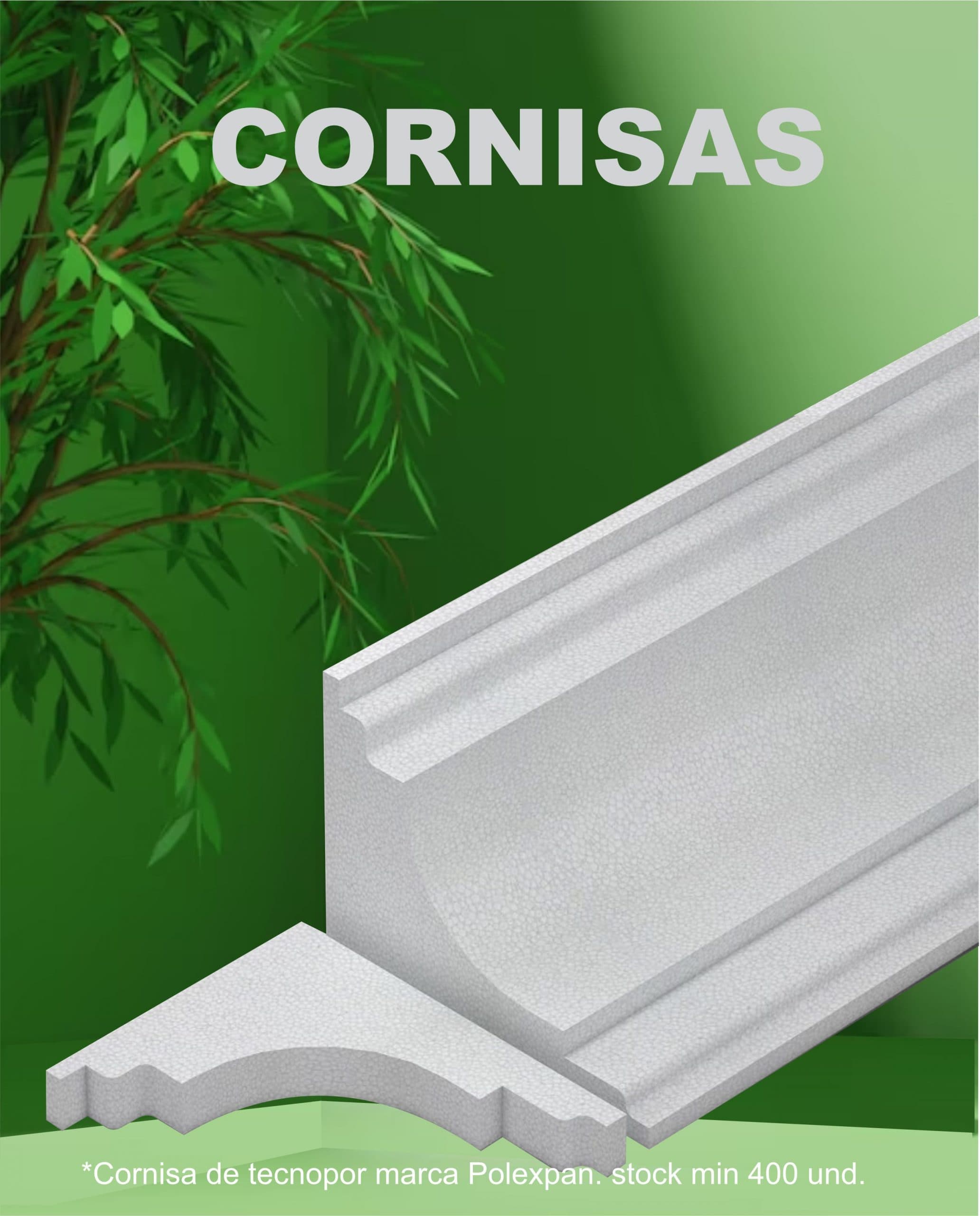 Cornisas de tecnopor