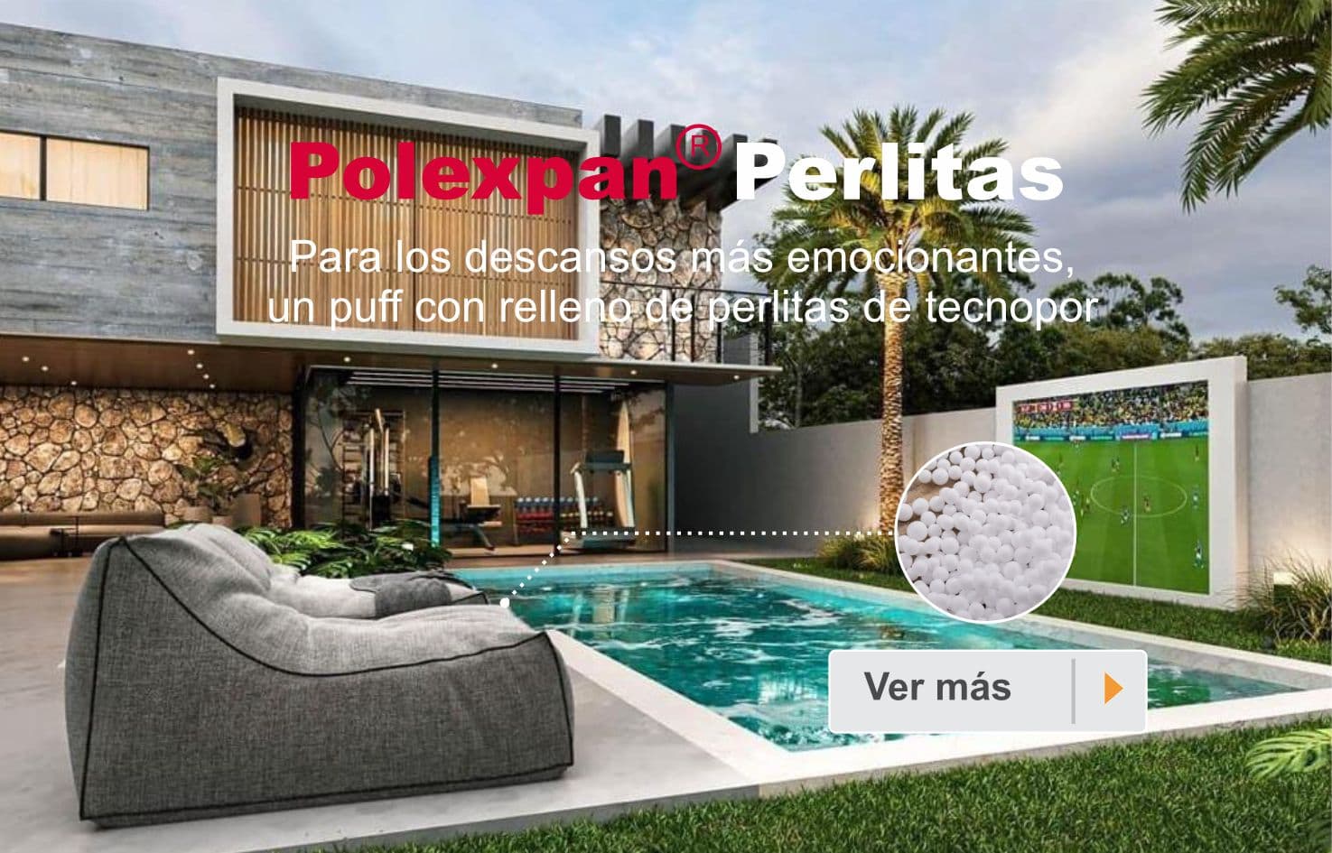 Perlas y microperlas de poliestireno expandido POLEXPAN.