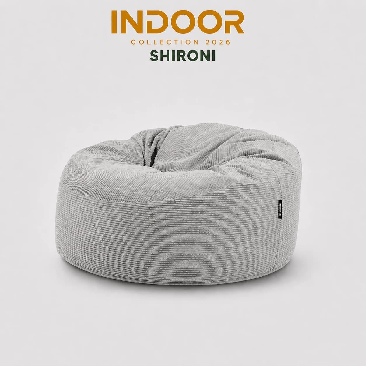 Puff SHIRONI NUNA Gris Claro